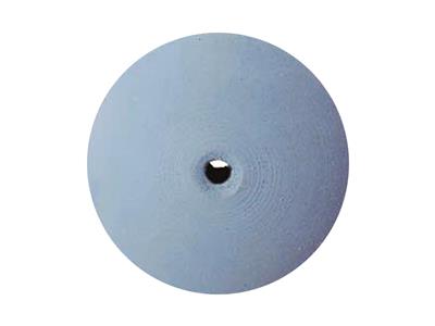 Meulette silicone lentille, bleue, grain fin, 22 x 4 mm, n 1201, EVE