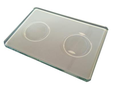 Colorit, Plaque de verre 2 trous pour mélange de couleurs - Image Standard - 1