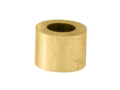 Douille cylindrique pour pierre ronde de 5 mm, Or jaune 18k. Réf. 4449-15