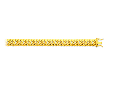 Bracelet maille Américaine 10 mm, 19 cm, Or jaune 18k - Image Standard - 1