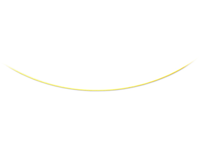 Collier Câble 0,75 mm, 42-45 cm, Or jaune 18k