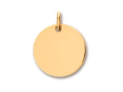 Médaille Jeton 18 mm, Or jaune 18k poli
