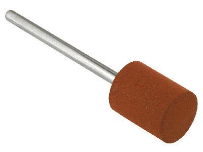 Meulette caoutchouc montée cylindre, marron, grain fin, 10 x 12 mm, n°710, EVE - Image Standard - 1