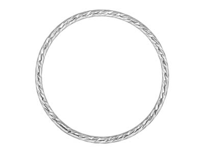 Bague anneau scintillant 1 mm, Argent 925, doigt 54 - Image Standard - 1