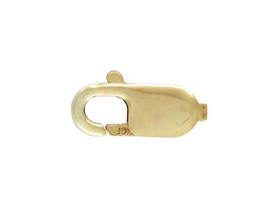 Fermoir Menotte ovale plate 8 mm, Gold filled - Image Standard - 1