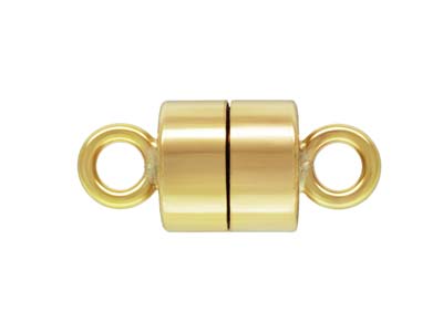 Fermoir magnétique rond 4,50 mm, Gold filled