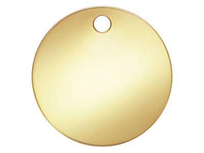 Ebauche pendentif Disque 10 mm, Gold filled - Image Standard - 1