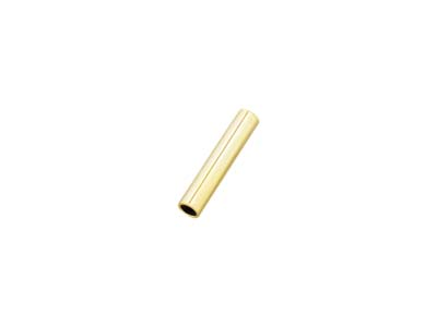 Intercalaire tube 5 x 1,50 mm, Gold filled, sachet de 10