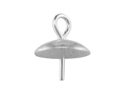 Bélière pour perles avec calotte 5 mm, Argent 925, sachet de 10