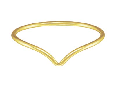 Bague motif Chevron, Gold filled, taille L - Image Standard - 1