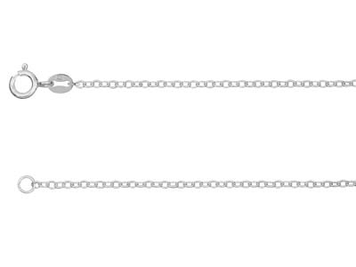 Chaine maille Forçat 1,9 mm, 40 cm, Argent 925